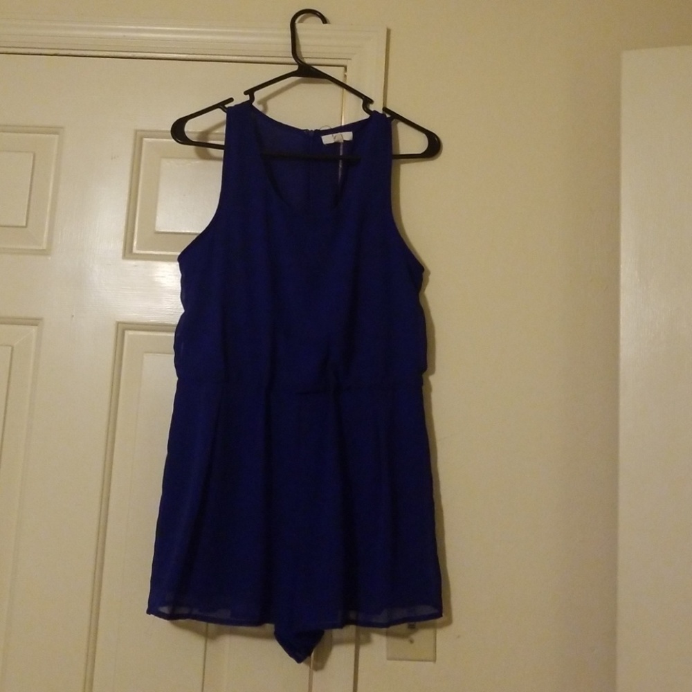Navy blue romper
